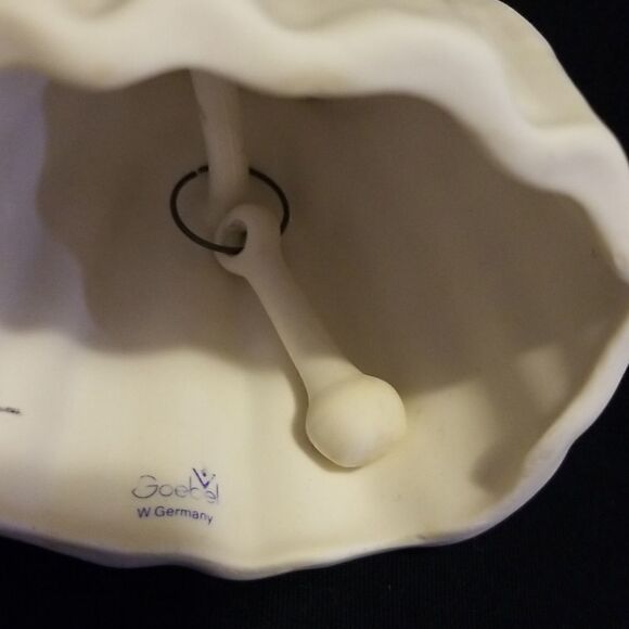 Vintage Victoria girl bell Goebel W Germany Ceramic Bells  5" Girl, Sweep Bell - Picture 8 of 12